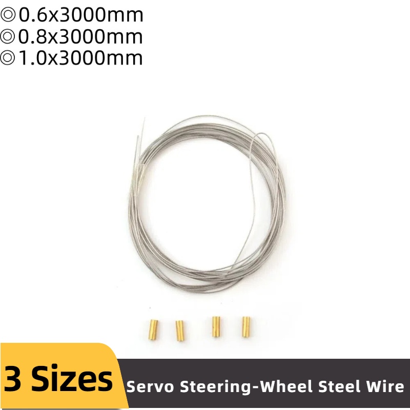 Rc Hobby Youtube - 1 zestaw średnica 0.6/0.8/1.0mm serwo kierownica