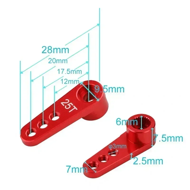 NEEBRC 25T Metalowe ramię serw – Rc Hobby Products recenzja i cena
