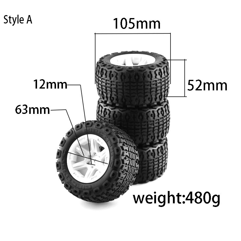 4 SZT. Koła i Opony do Monster – Rc Truck Monster recenzja i cena